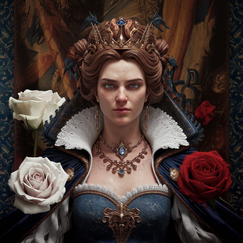 Queen in Dark Chamber, Radiant with Inner Light