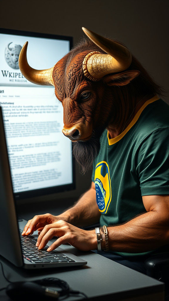 Minotaur at Computer: Brazil Jersey, Wikipedia Page