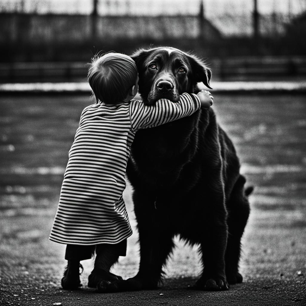 Intimate Portrait of Best Friends Kissing