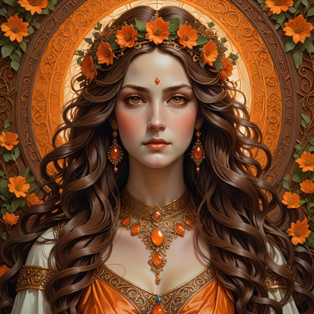 Portrait of Polyhymnia, Goddess of Hymns