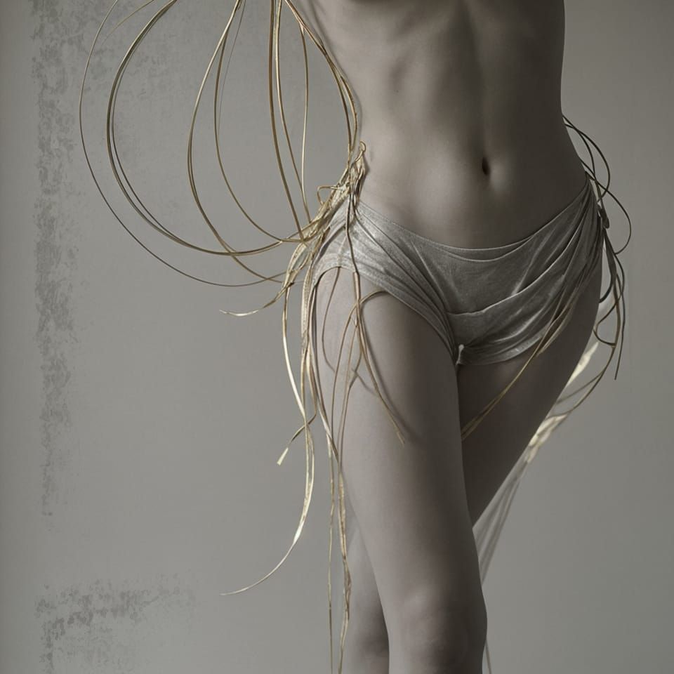 Elegant Legs in Distressed Texture