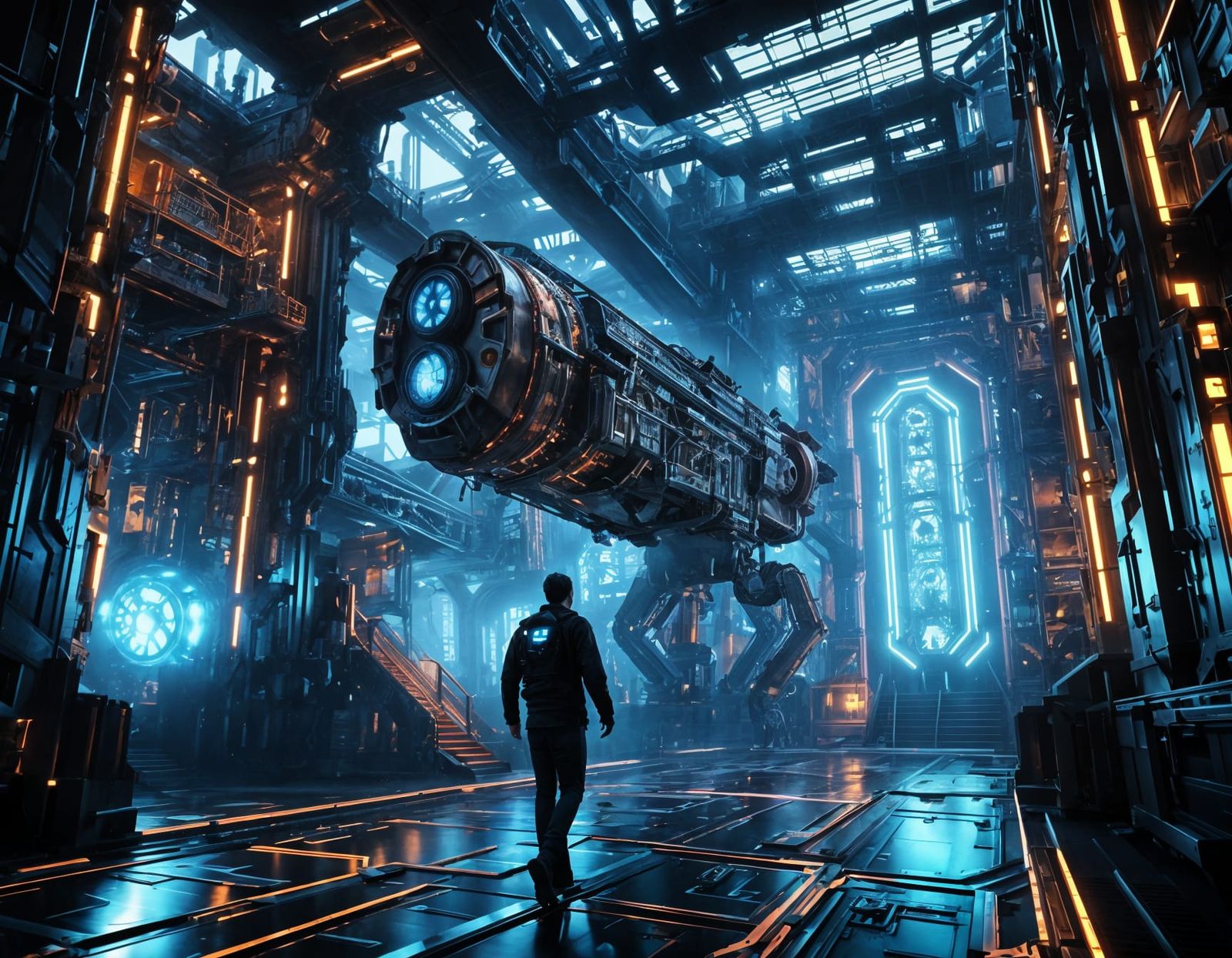 Gigantic Mech's Inner Machinery Revealed