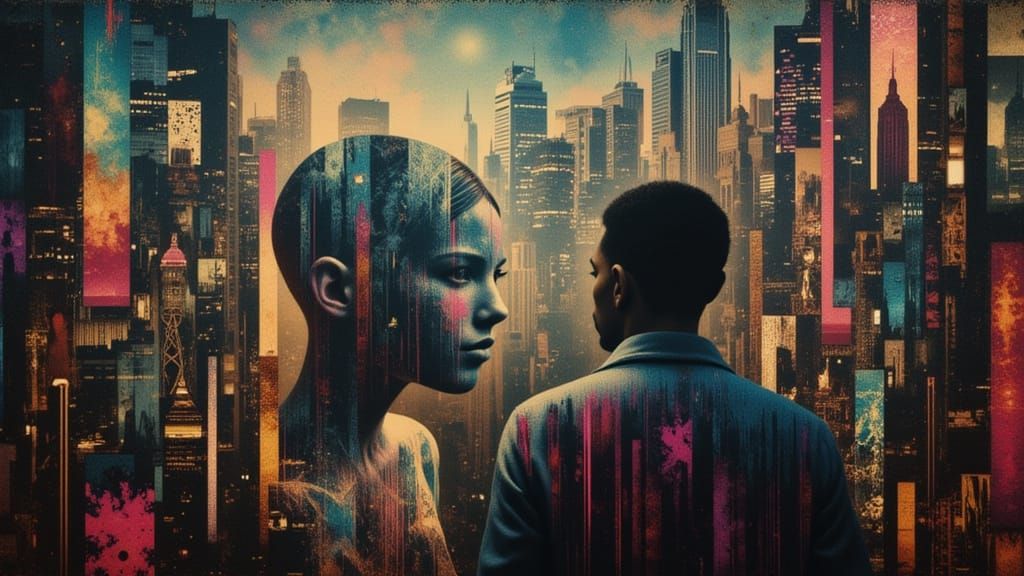 City Between Light and Darkness Concept Art