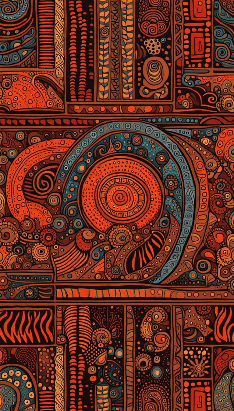 Wollomi in Australian Aboriginal Art Style