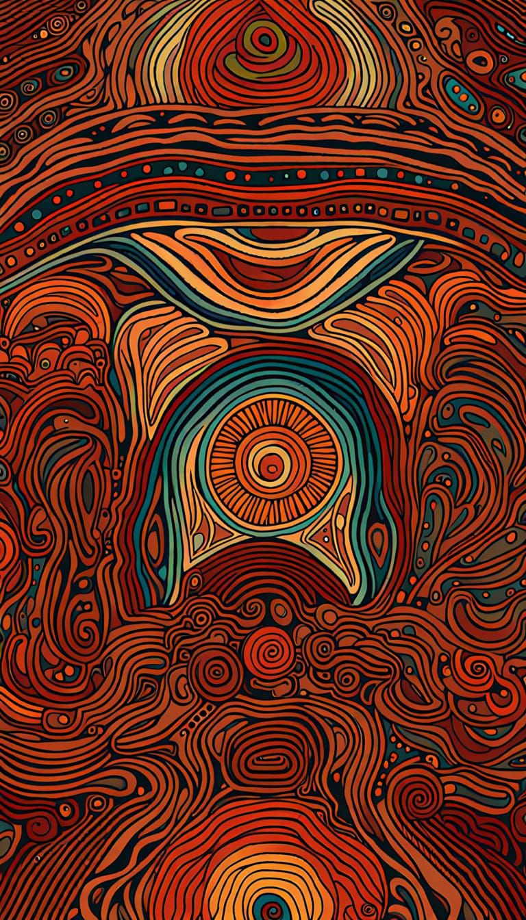 Wollomi: Four Images in Australian Aboriginal Art Style