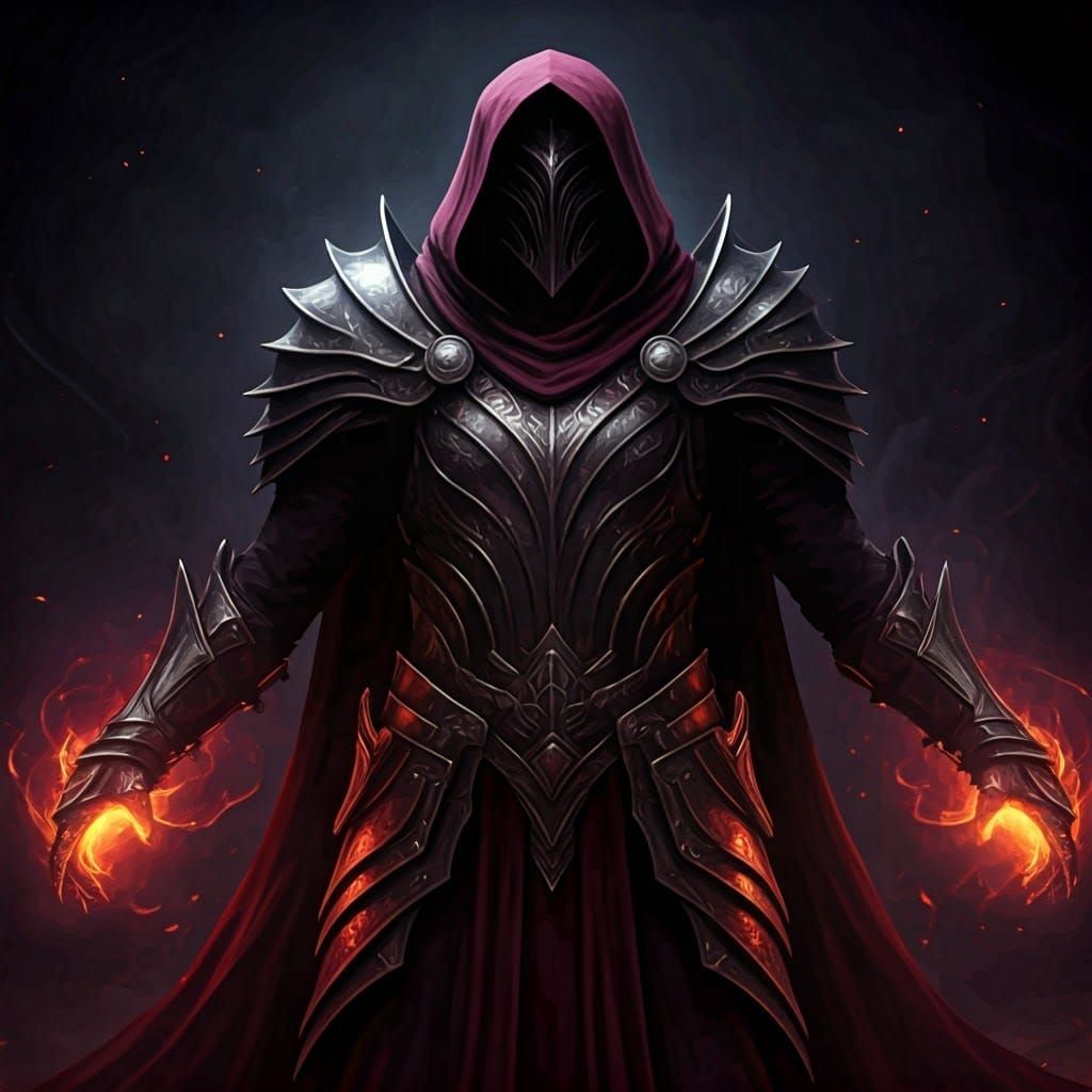 Magical Elven Armor in Dark Fantasy Style