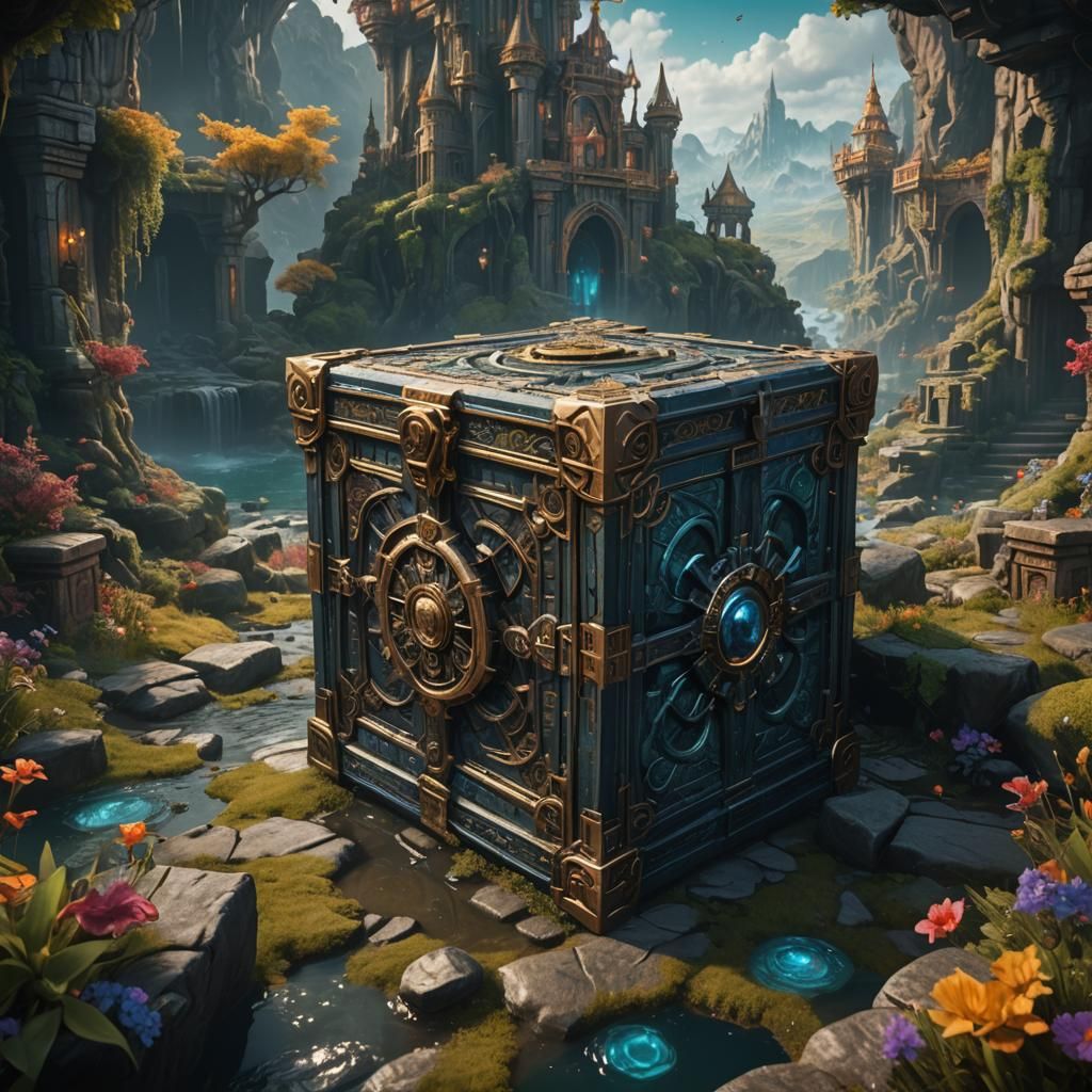 Fantastical Pandora's Box Detailed Matte Painting