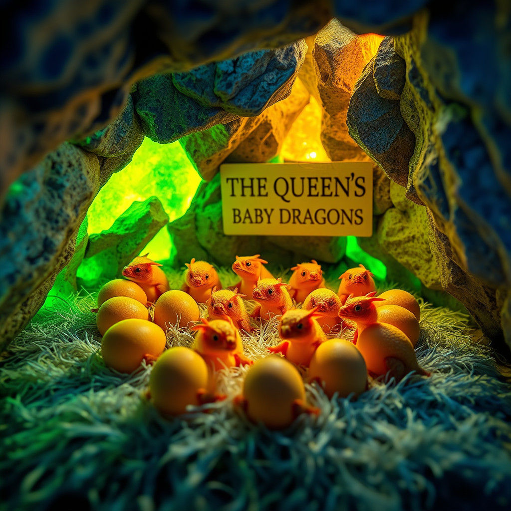 Hatching Dragon Eggs in Fluorescent Cave