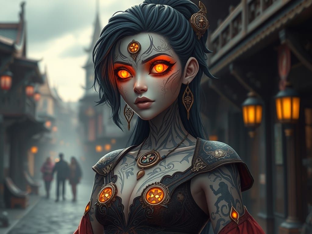 Ethereal Warrior of Light, in 3D Anime Art