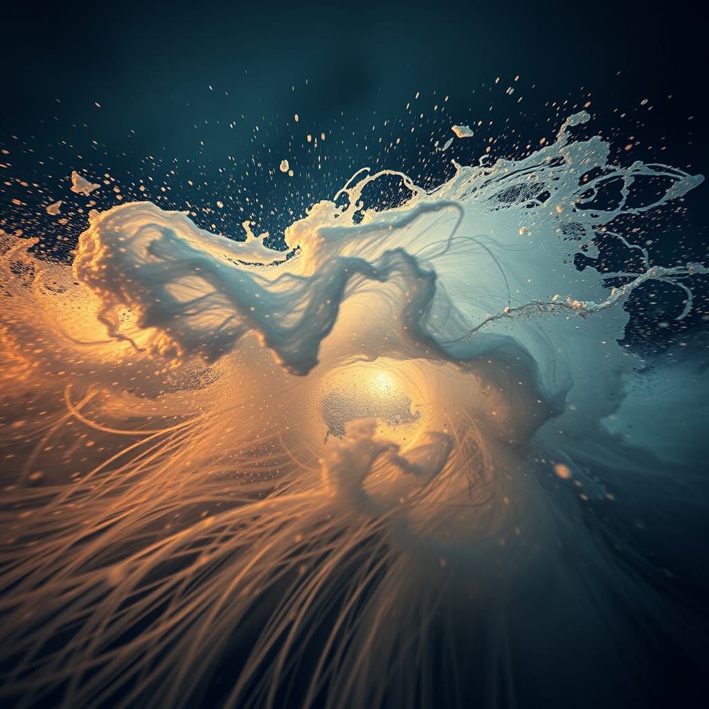 Expressionist Travel Stain Whirlwind of Fury