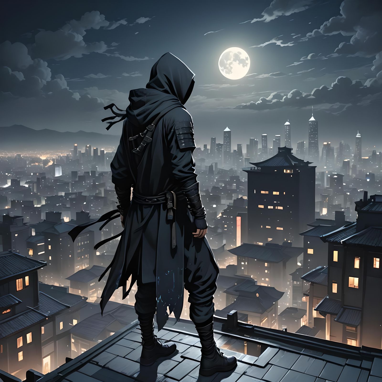 AI Generated Image of a Ninja