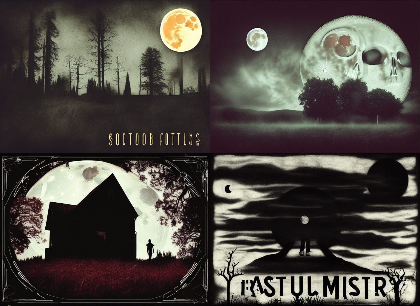 Eerie October Album Cover Collage