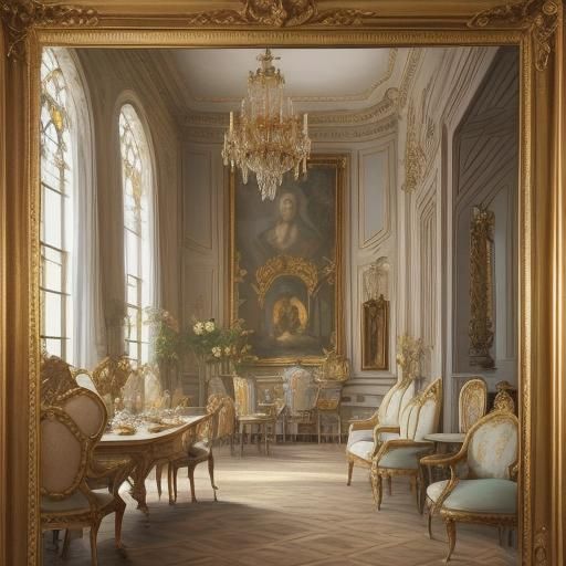 Regal Cat in Lavish Throne Room, Renaissance Style