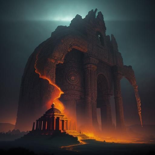 Dark Fantasy Solarcore Eruption in Burtonesque Style