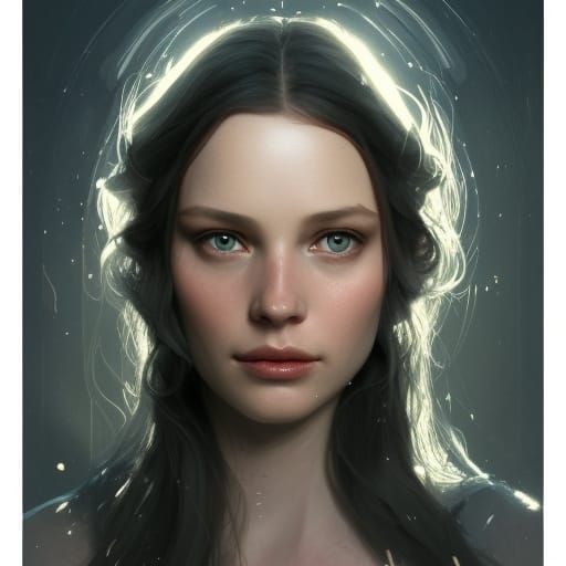 Arwen Portrait in Hyperdetailed Digital Art