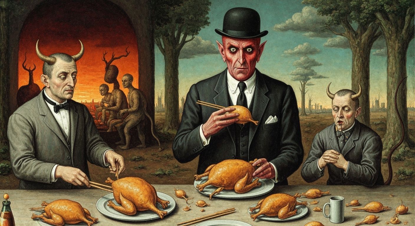 Satan's Hellish Feast in Surreal Belgium