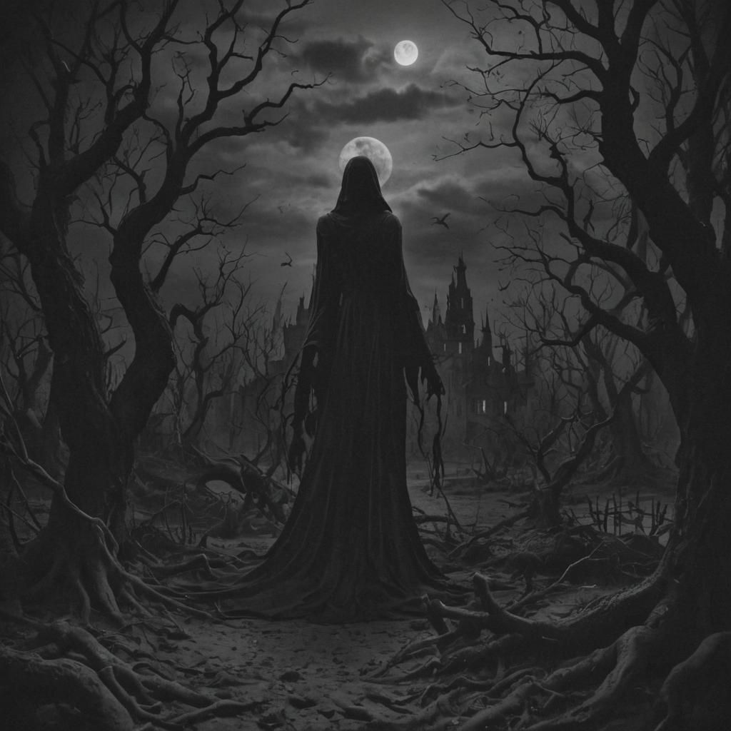 Grimdark Shadow Realm: Surreal Dreamscape Nightmare