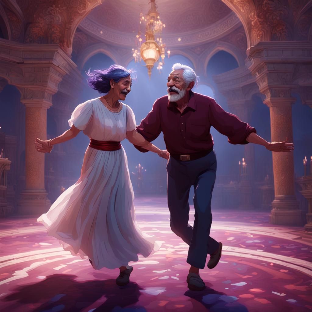 Heavenly Reunion: A Dance of Joy