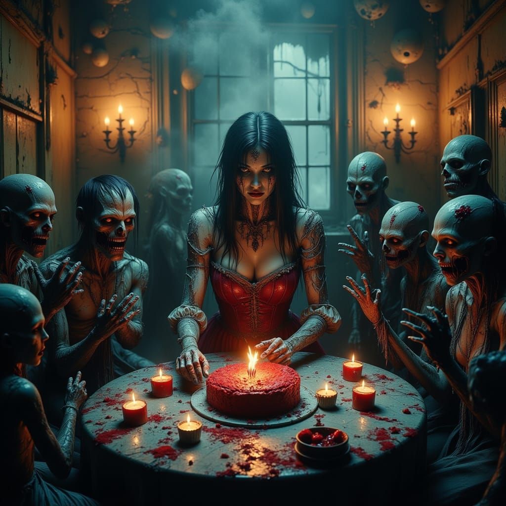 Spooky Zombie Birthday Party with Annabelle
