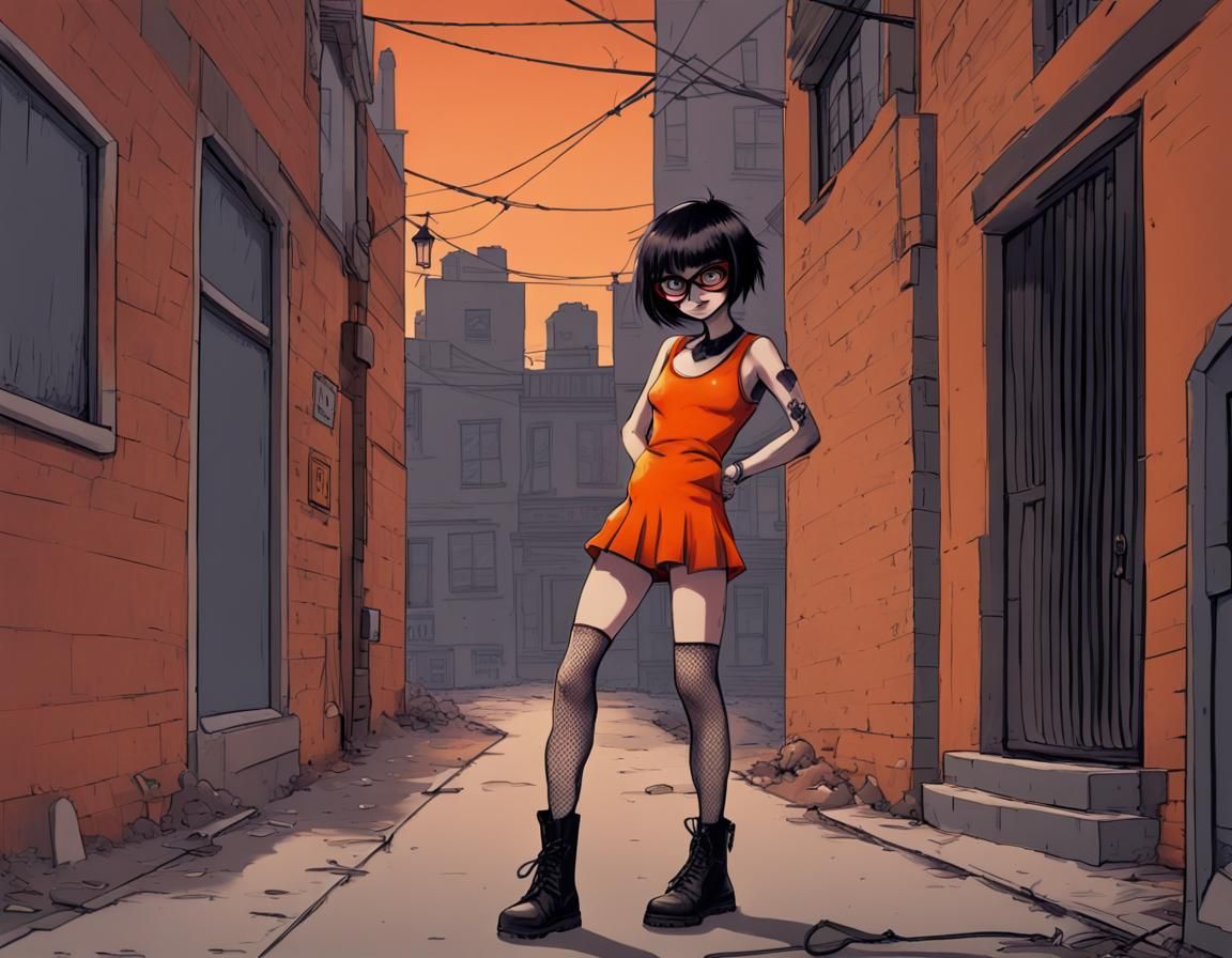 Velma as GorillaZ Inspired Digital Art