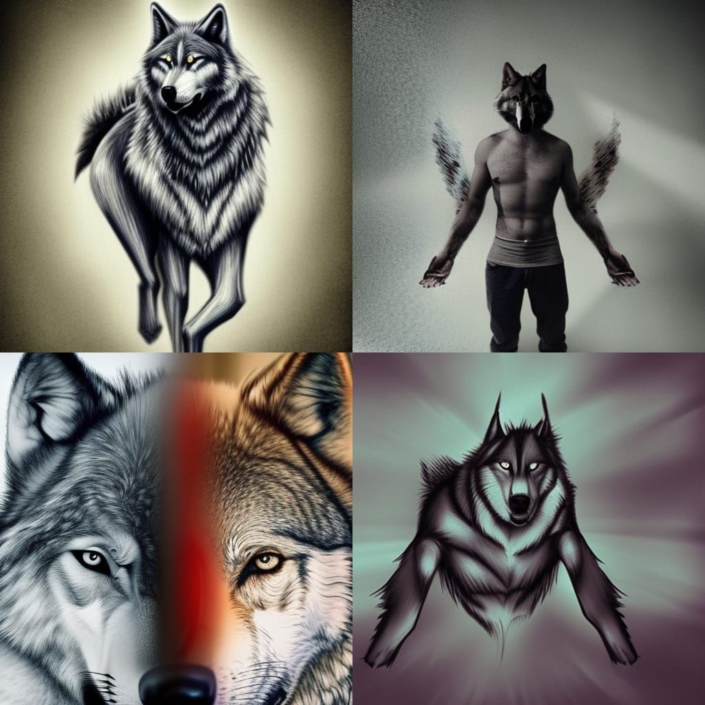 Human to Wolf Transformation: A Visual Metamorphosis