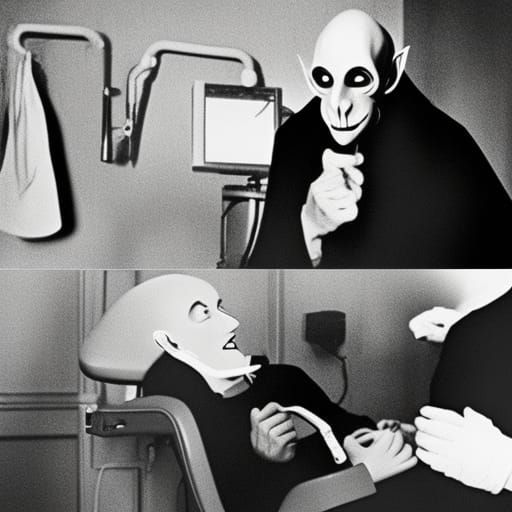 Nosferatu at the dentist’s.