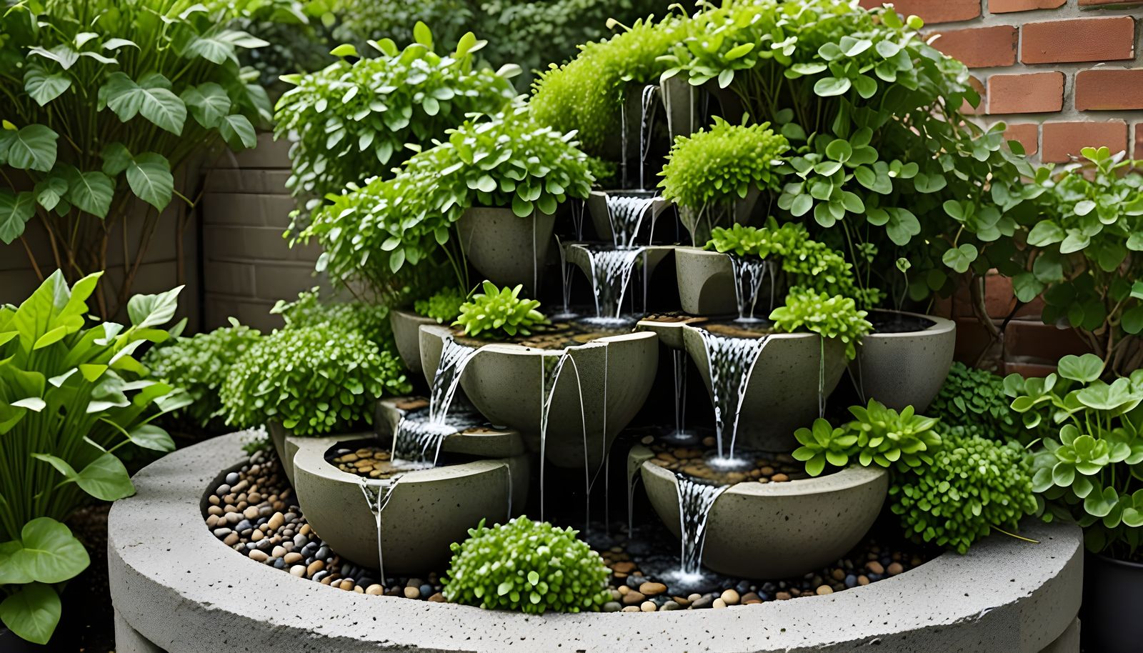 Garden Oasis in Concrete and Moss