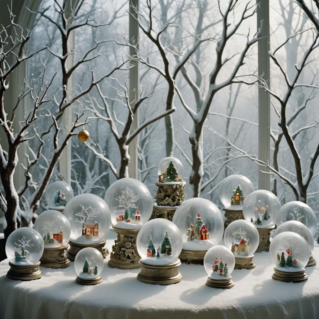 Whimsical Snow Globes Photography
