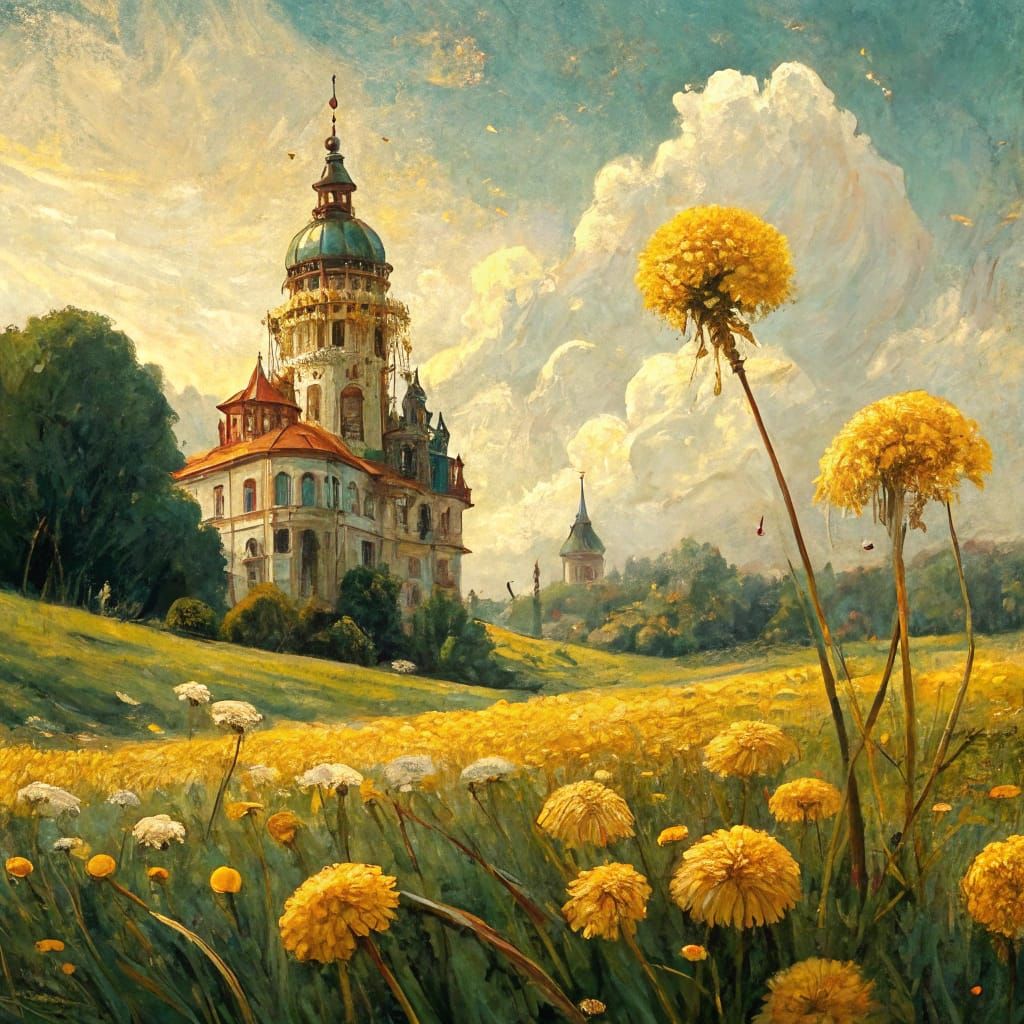 Timeless Moment in a Vibrant Meadow