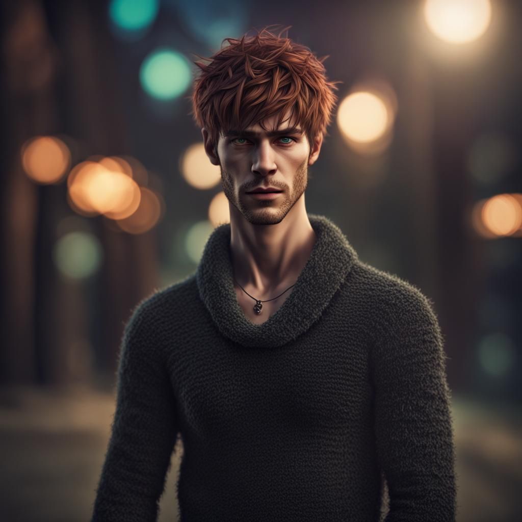 Goth Shaggy Rogers: Hyperrealistic Portrait in Anime Style