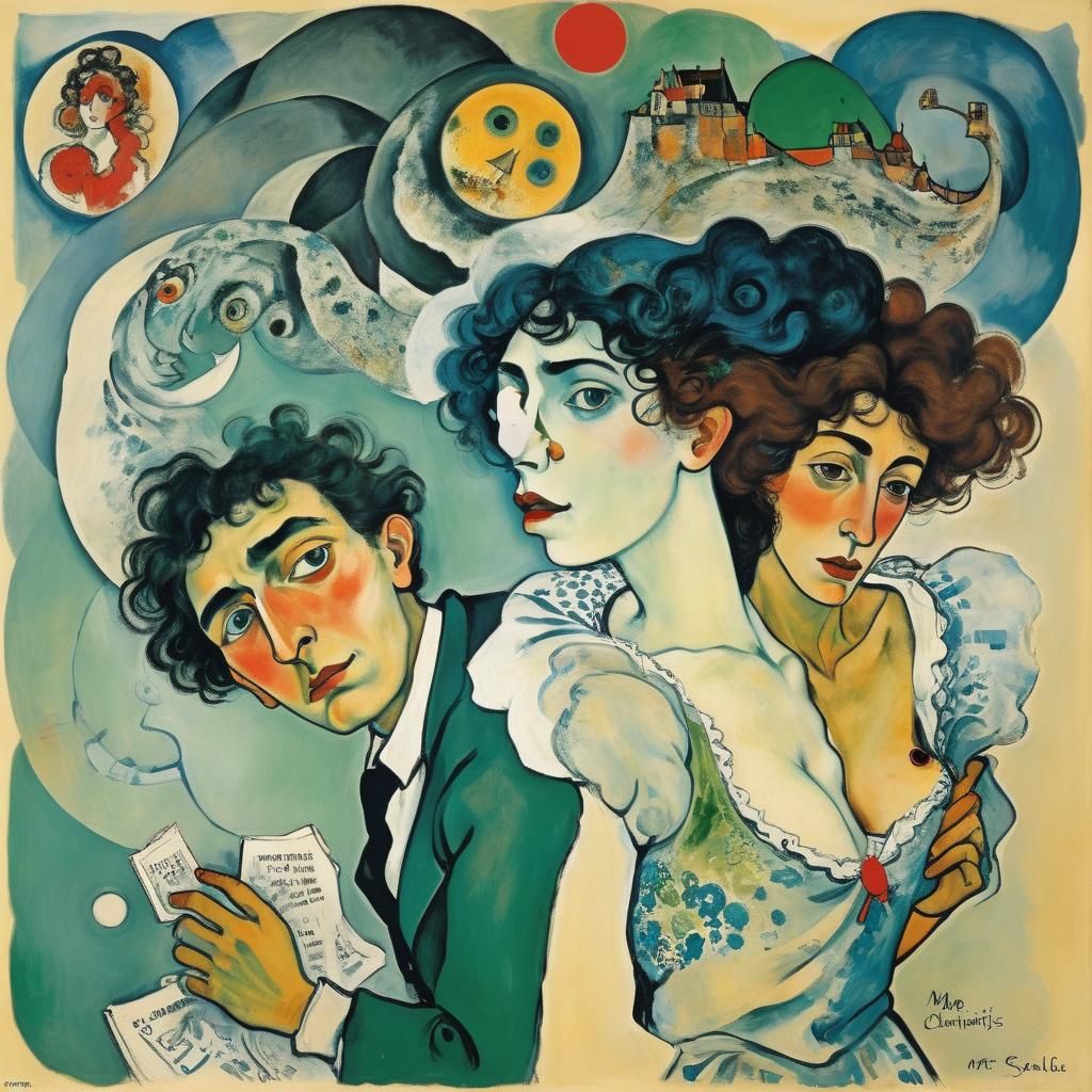 Mrs. Scylla and Mr. Charybdis: Surreal Magazine Cover