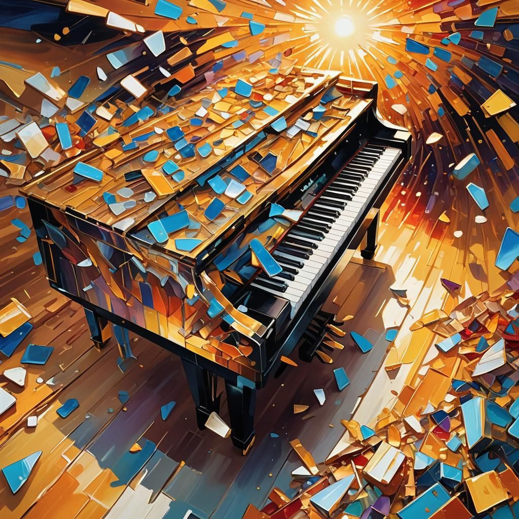 Shattered Piano Key Unleashing Sun Energy