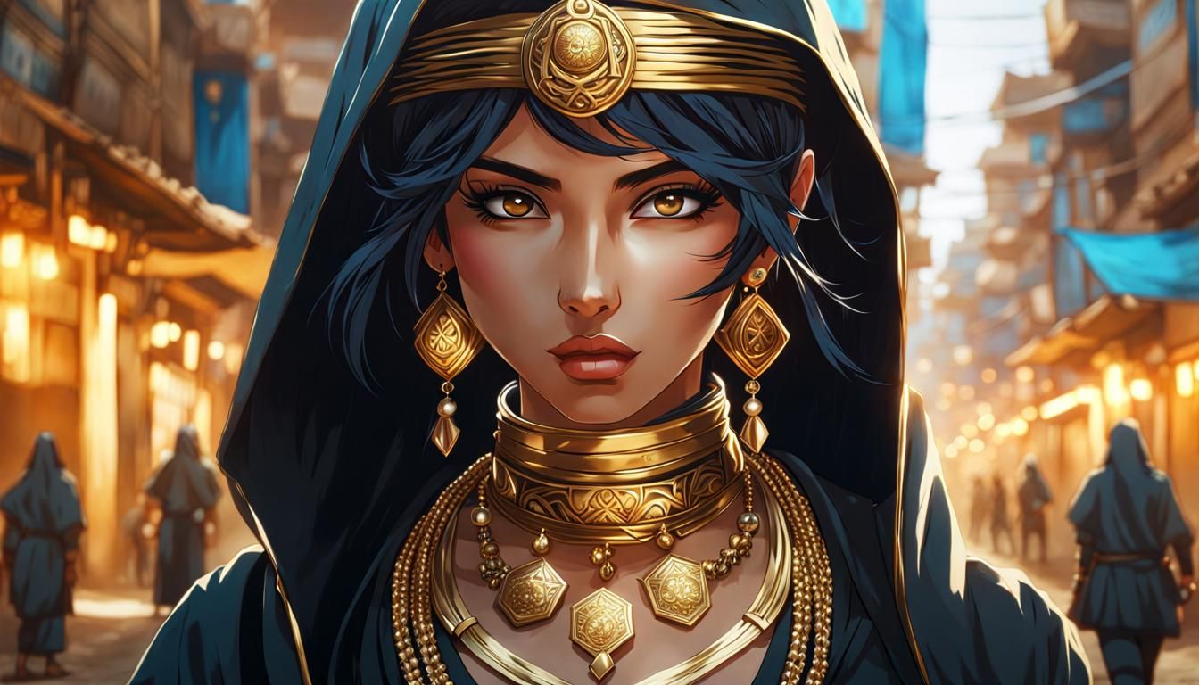 Arabian anime girl...