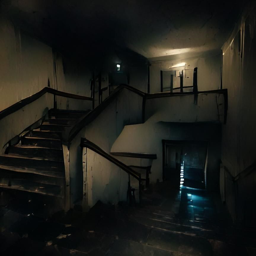 dark stairway