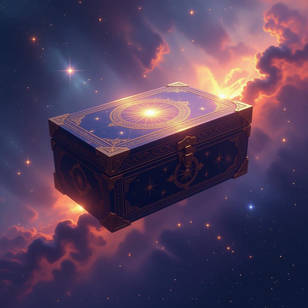 Celestial Vault in Stardust Nebula - Digital Painting