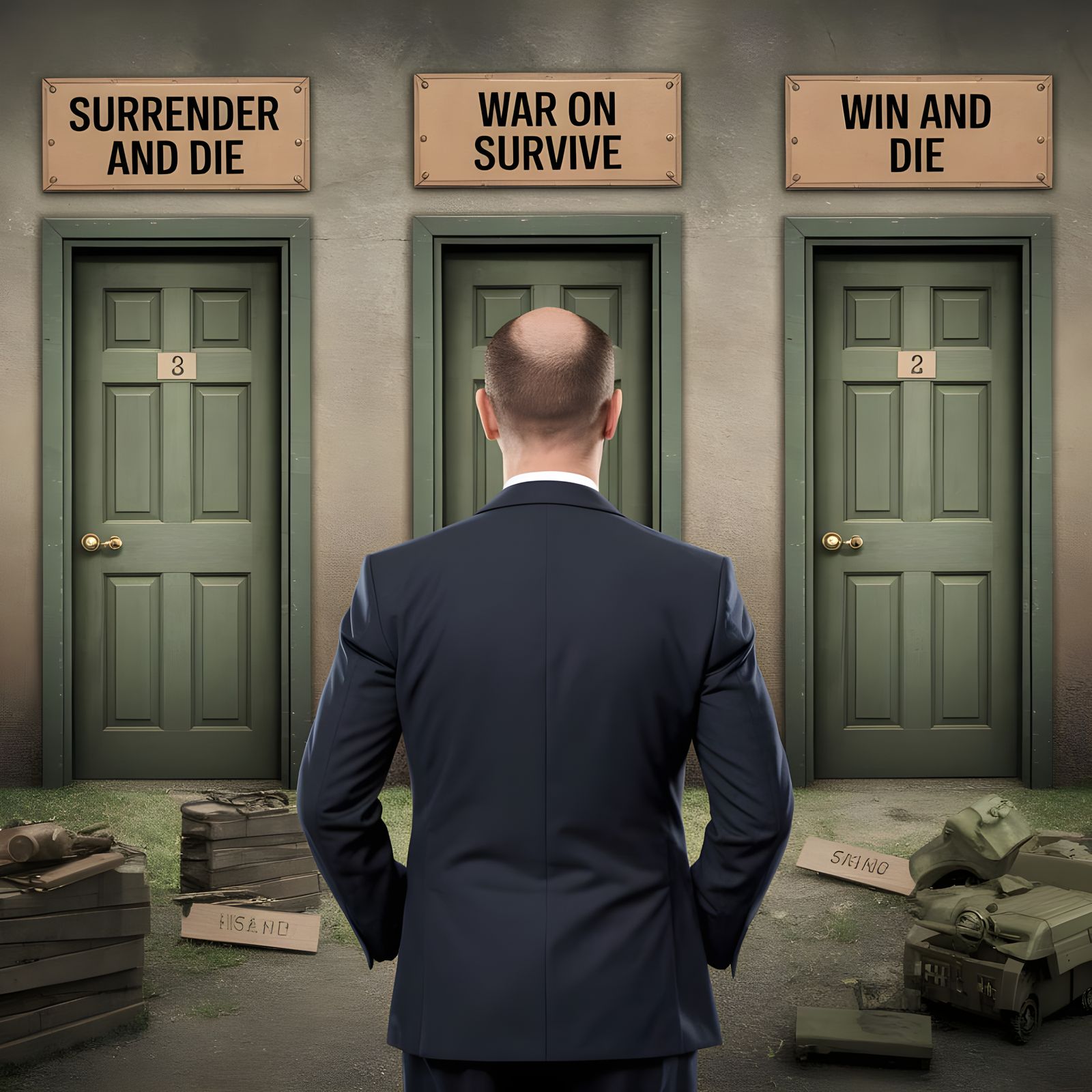 Man at Crossroads: A WWII Battlefield Dilemma