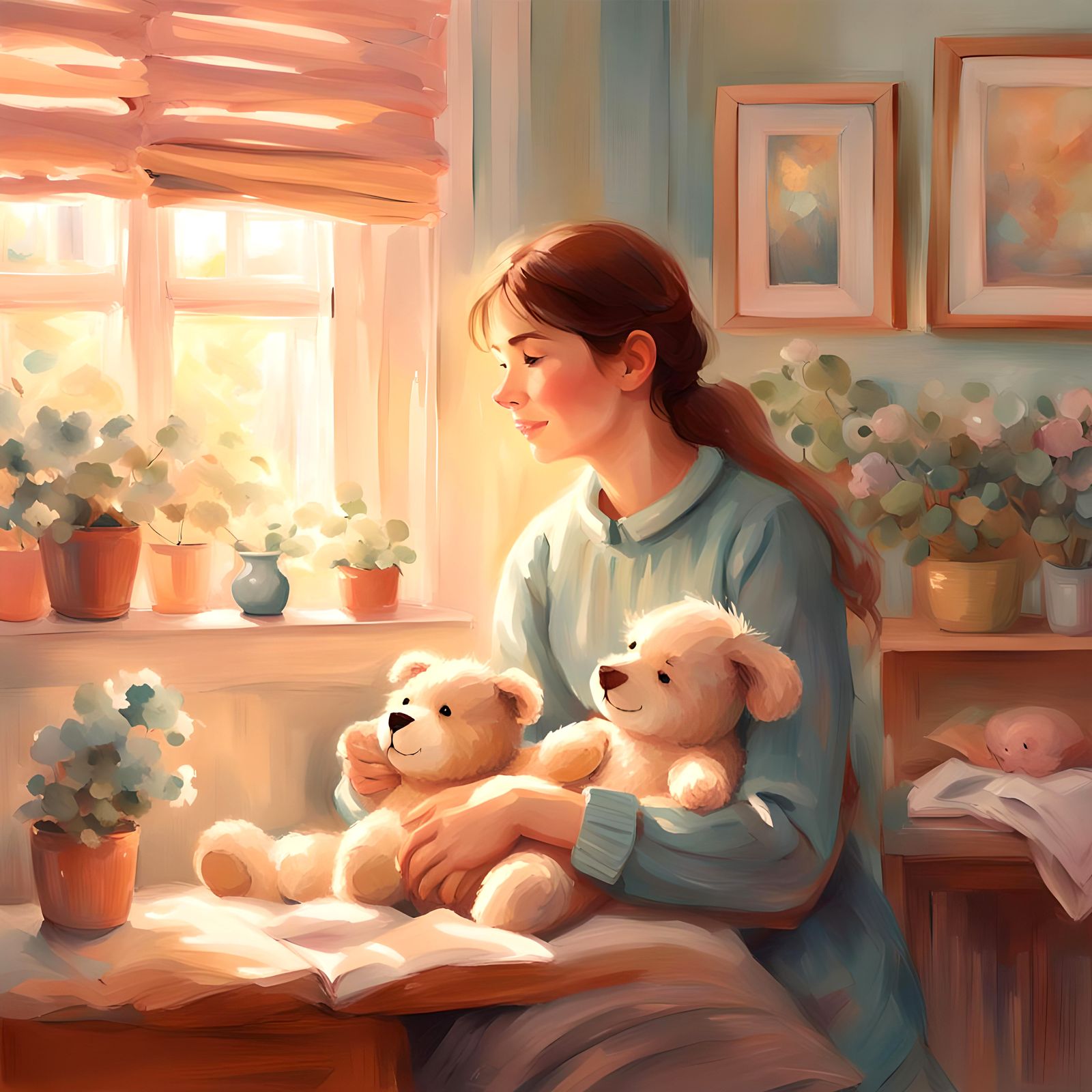 AI-Generated Emotional Support Concept for Mental Health