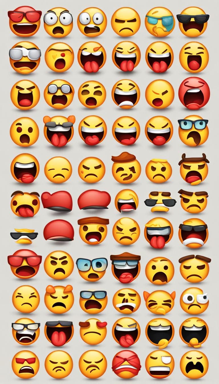 Expressive Angry Face Emojis for Digital Communication
