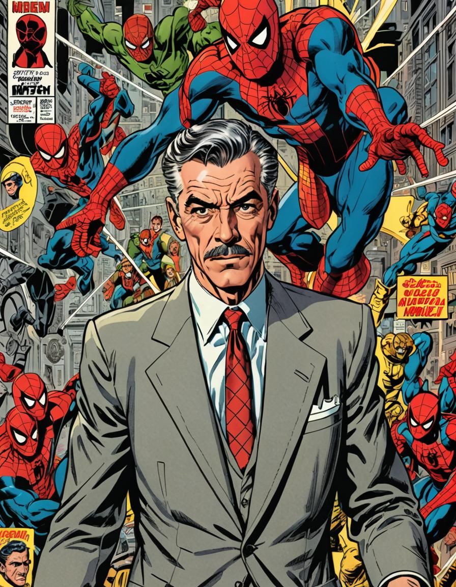 J. Jonah Jameson as Retrofuturistic Spiderman Masterpiece