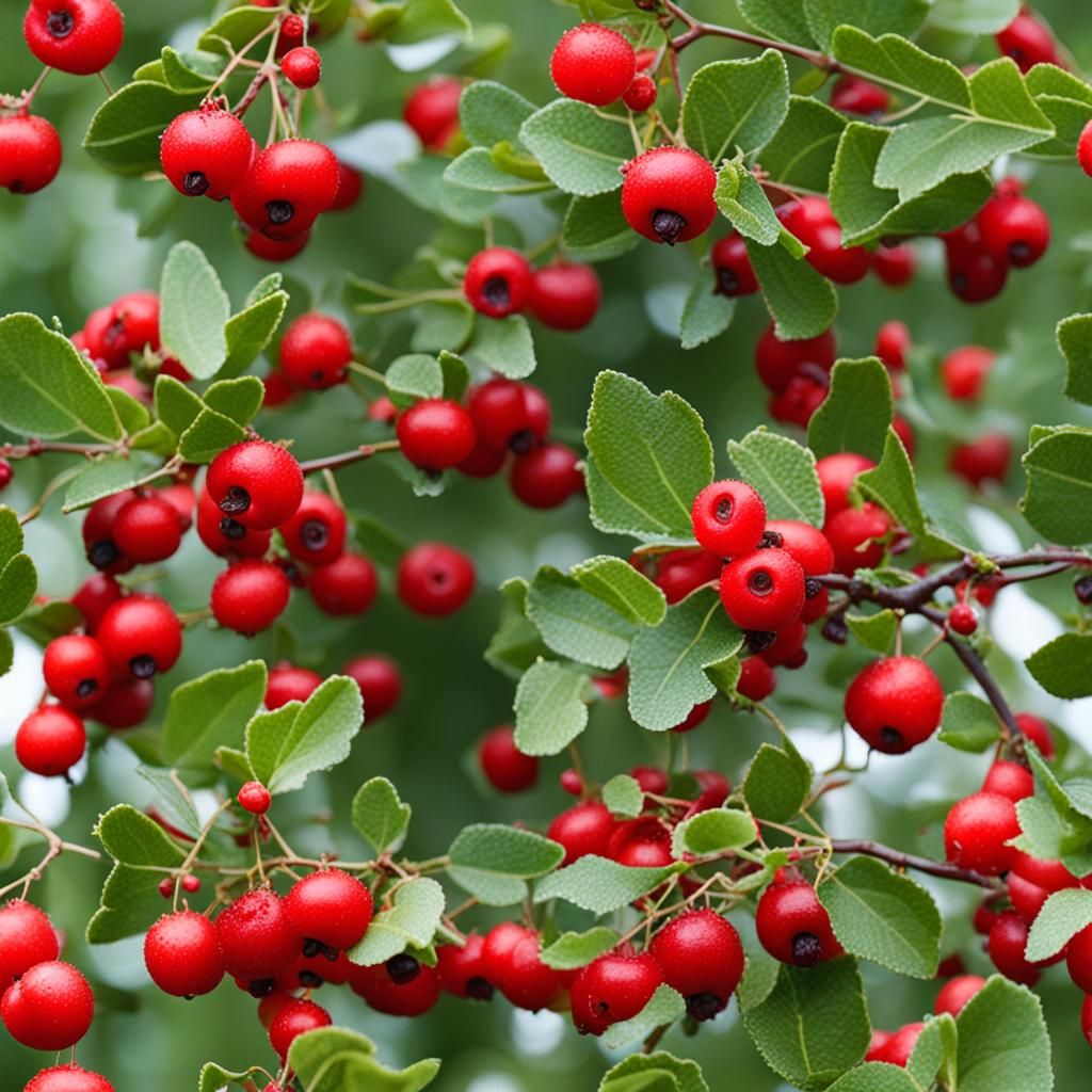 Haws in Natural Setting: Botanical Beauty