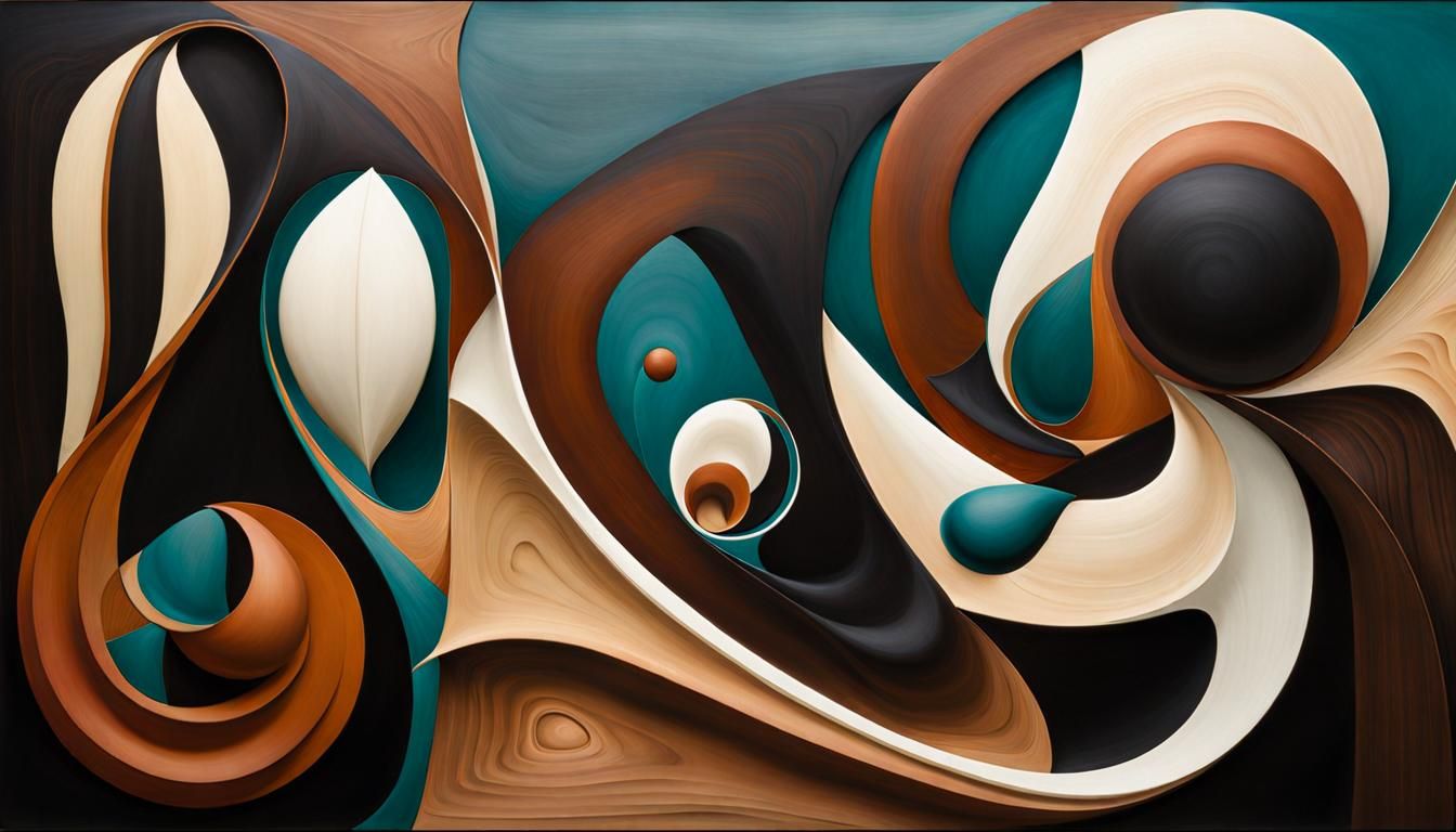 Biomorphic Abstraction of Female Figures in Bosch Style