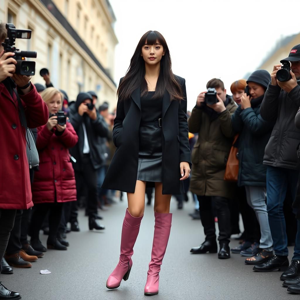 Korean Woman at Paris Fashion Week