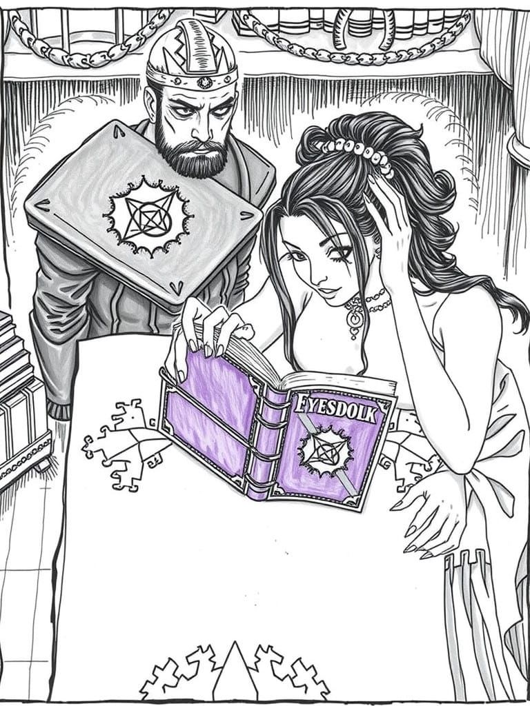 Mystical Study Session in a Darkened Chamber