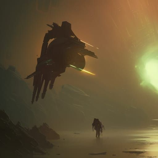 Distant Galaxy Concept Art in 8K