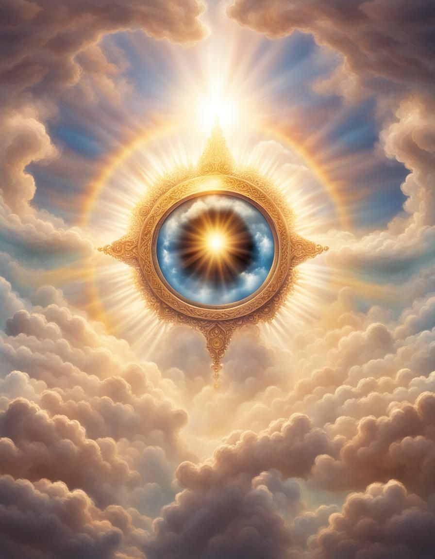 Spiritual Awakening with Divine Sunshine Beams