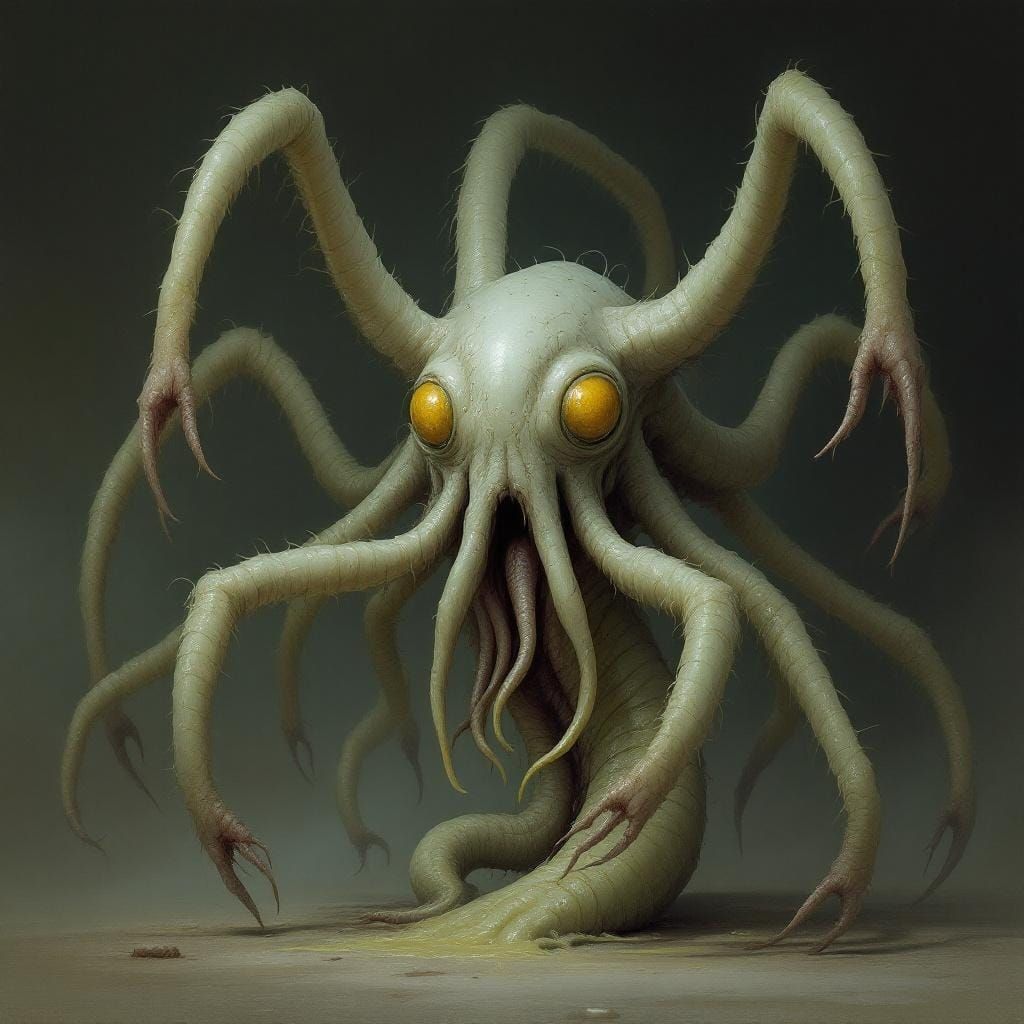 Surreal Biomechanical Avolakia Inspired by Giger and Beksińs...