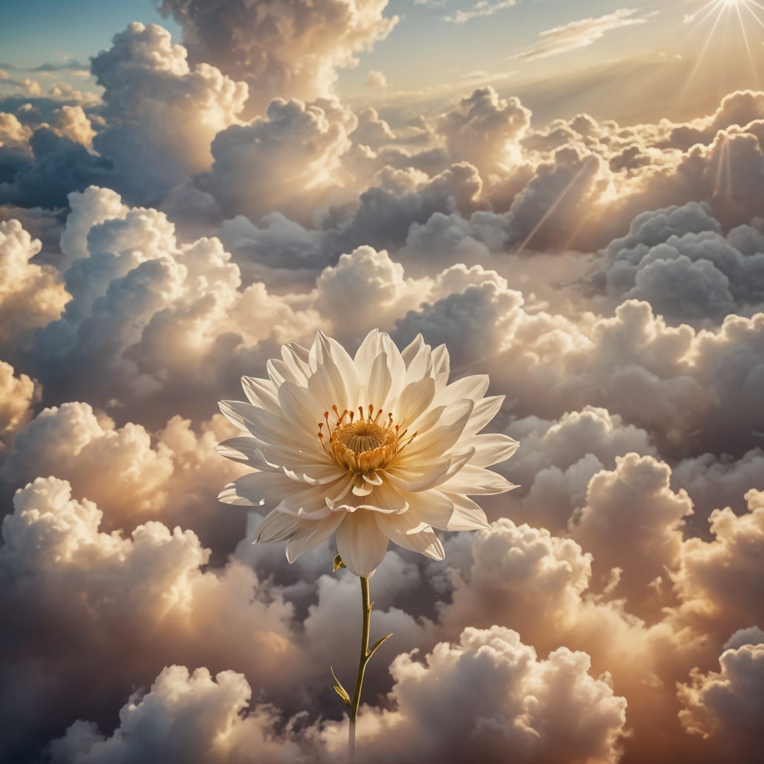 Sacred Flower Descends from Heaven