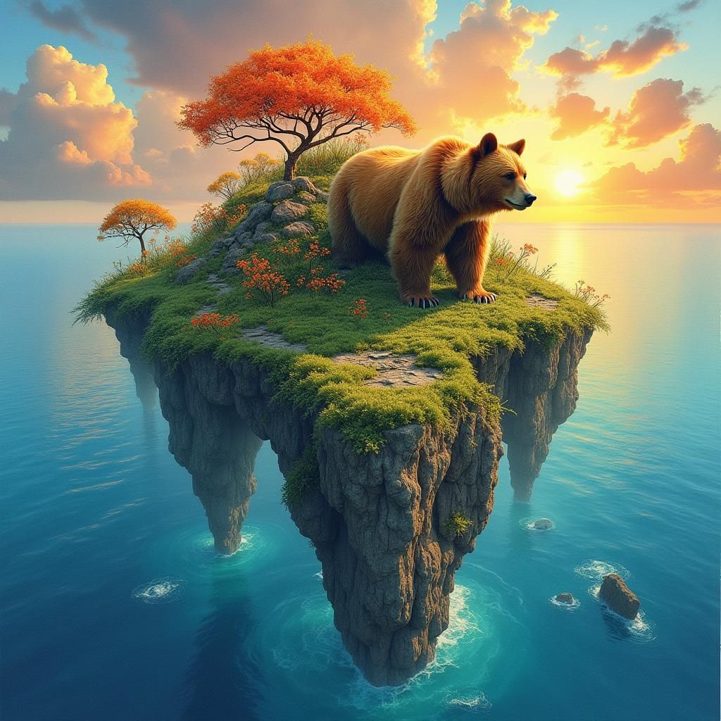 Bear Island: Fantasy Art in Ink and Watercolor