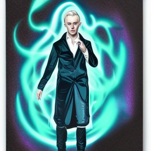 Draco Malfoy: Holographic Astral Cosmic Illustration