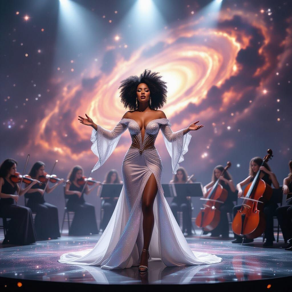 Afro-Latina Opera Singer on Cosmic Stage